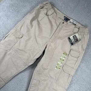 5.11 Tactical Pants Mens 42x32 74251 Khaki Utility Workwear Cargo NEW